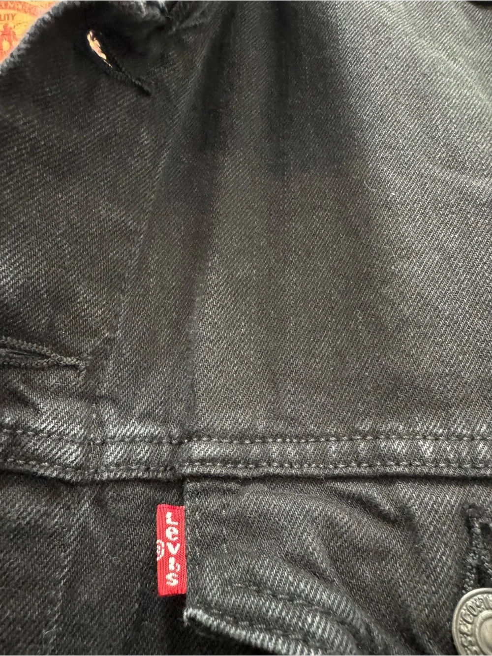 Levi’s Trucker Denim Black Jacket - Picture 5 of 11